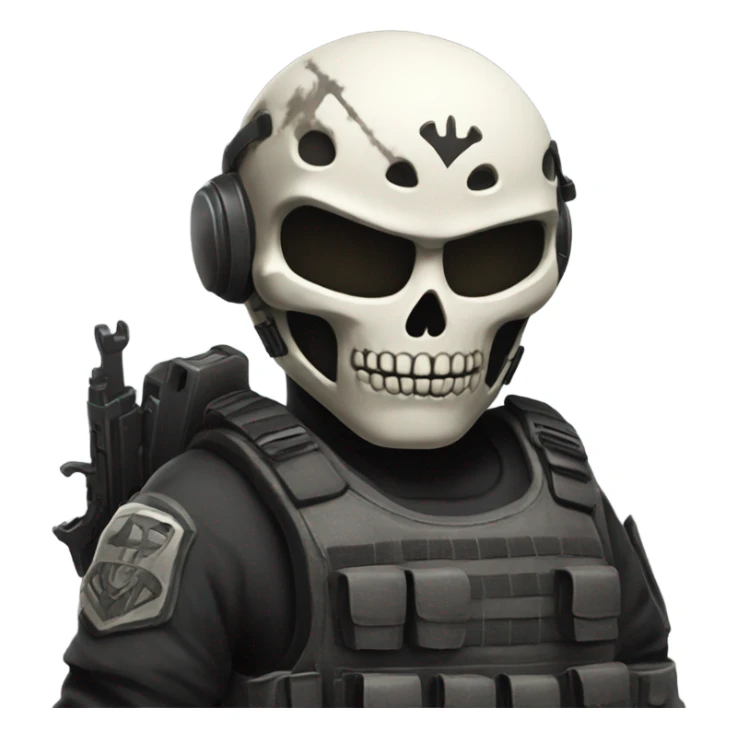 ghost from call of duty sticker