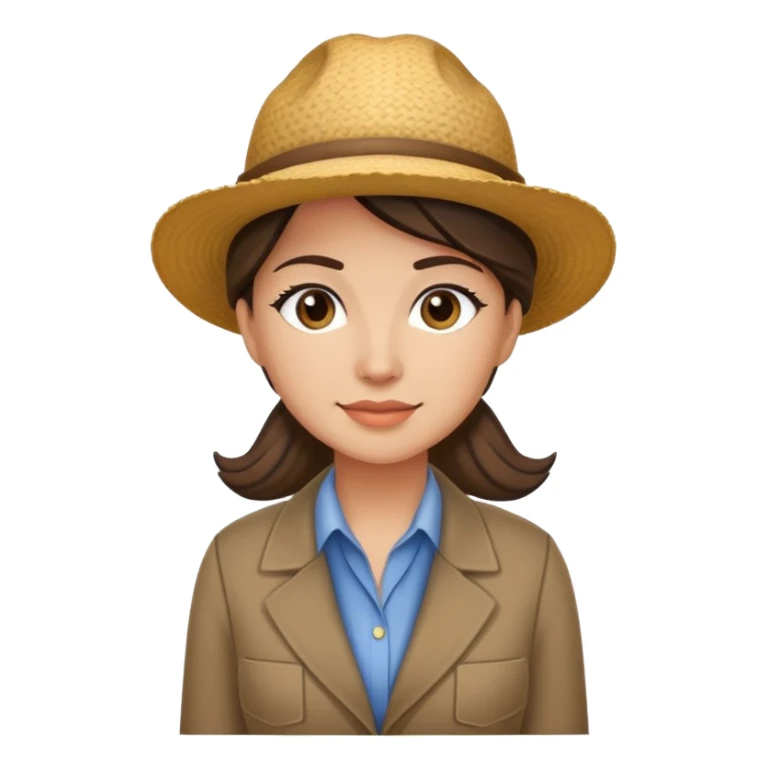 Mónica as a lawyer farmer sticker