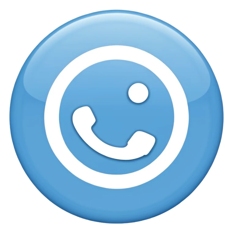 Un rond bleu clair avec le signe correcte en blanc  sticker