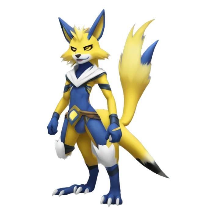 Lombax-Renamon-Zeraora full body sticker