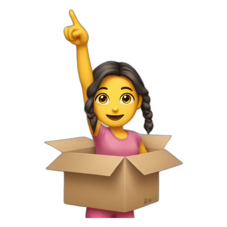 girl-pointing-to-a-box sticker