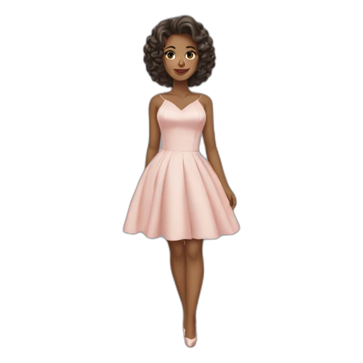 beautiful woman in a cocktail dress sticker