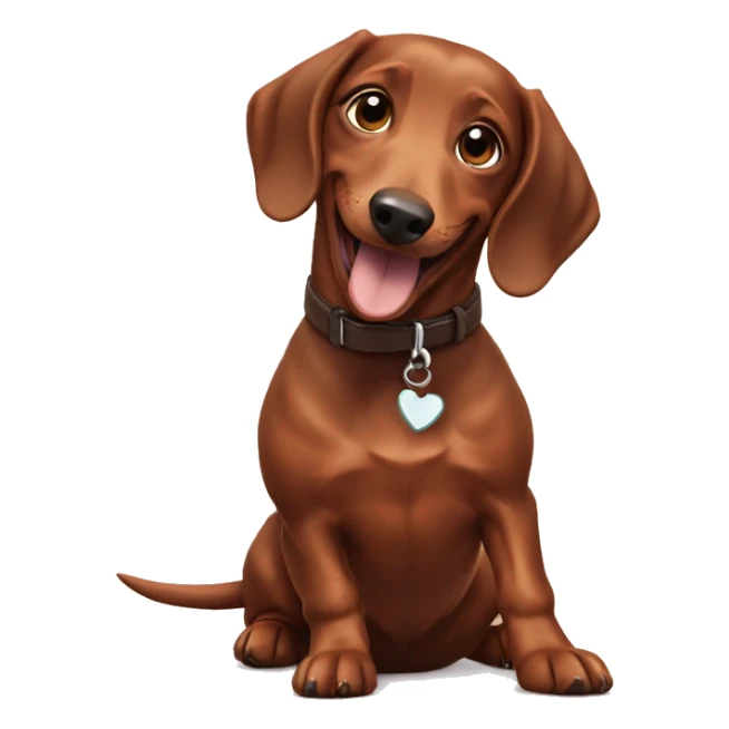 happy moments with dachshund sticker