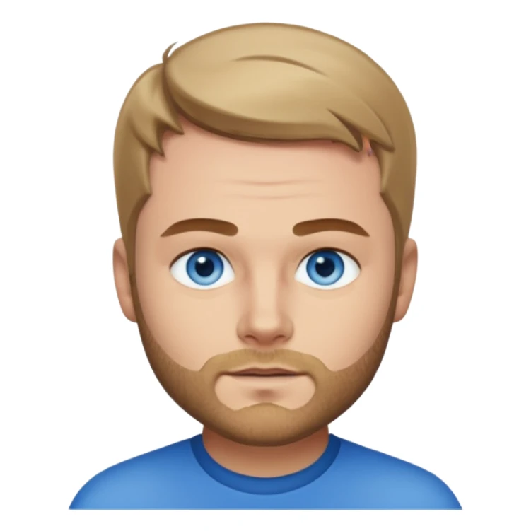 Brady Corbet with blue eyes sticker