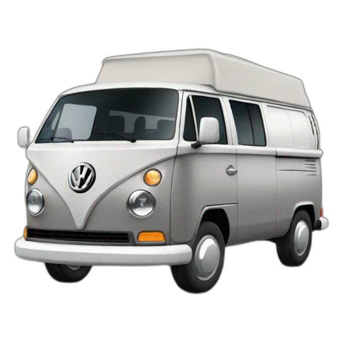 Volkswagen transporter with grey top and dark hrey bottom sticker