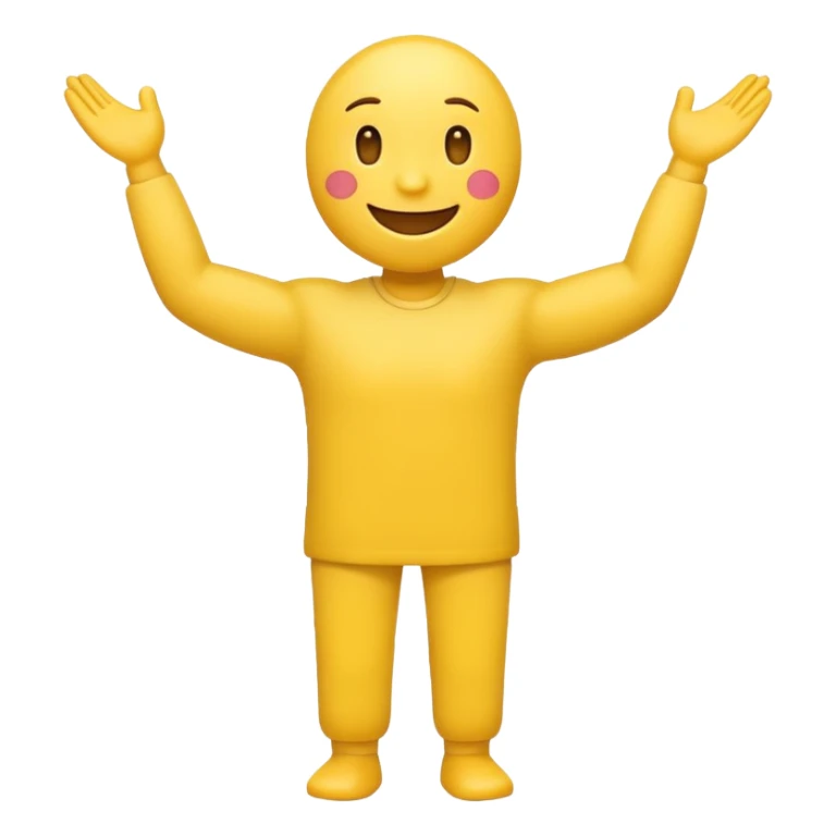 Make a emoji of a armless perdón, full body sticker