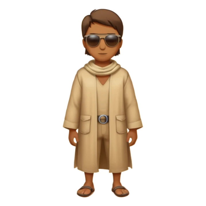 person living in dessert sticker