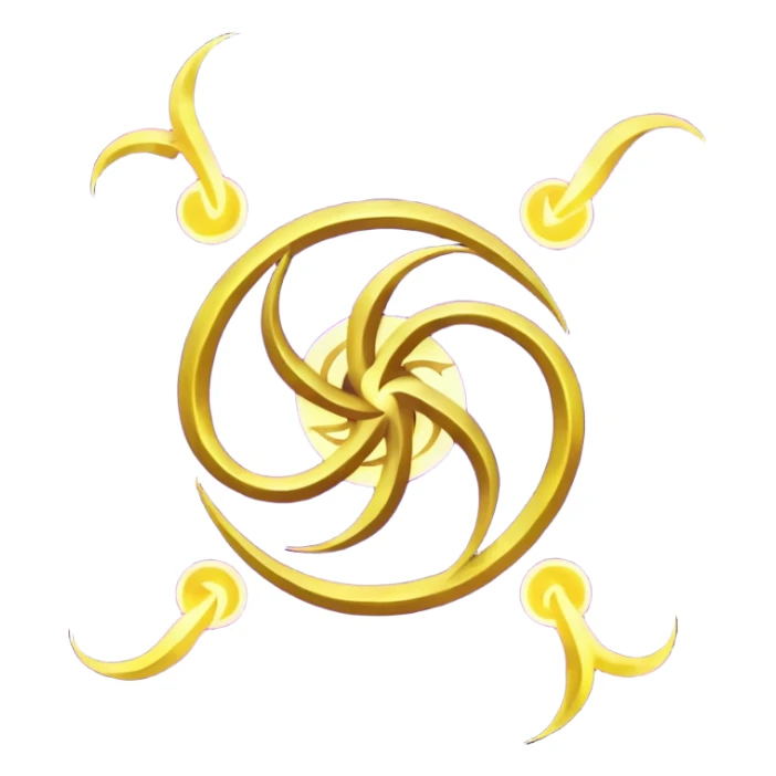 Wiz 101 casting sigil purple and yellow inspired storm magic  sticker