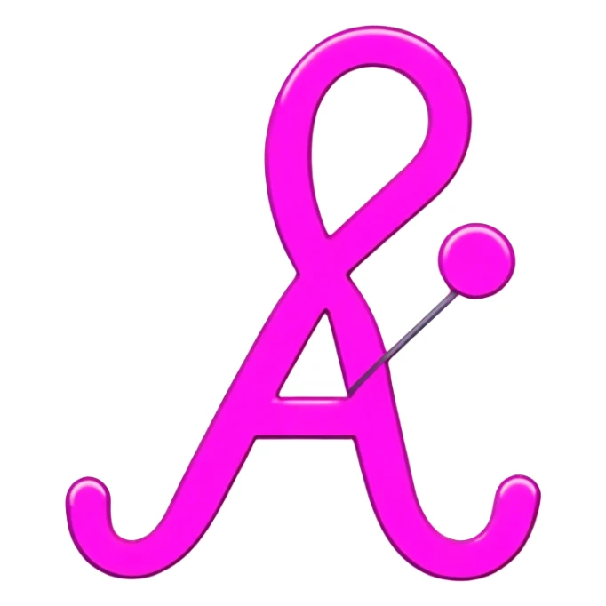 Pink neon sign with the word Kvitka sticker