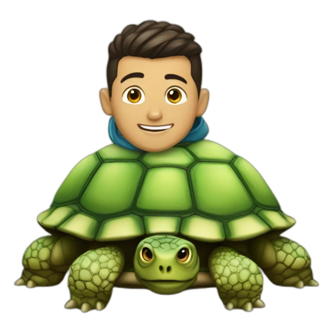 Ronaldo sur tortue sticker