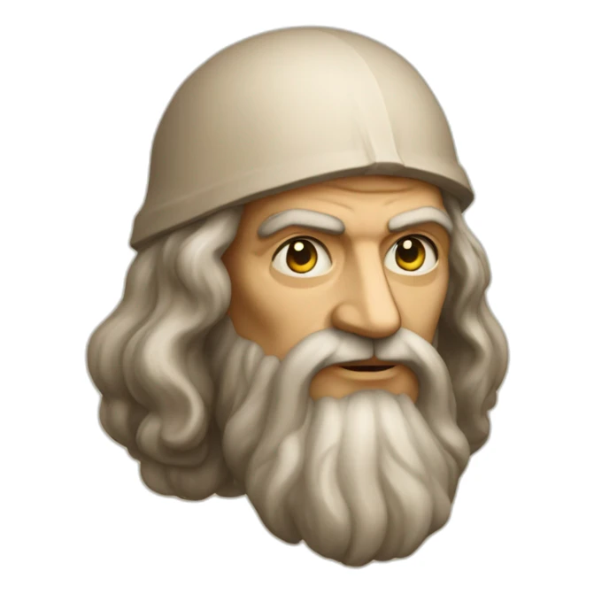 leonardo da vinci forward sticker