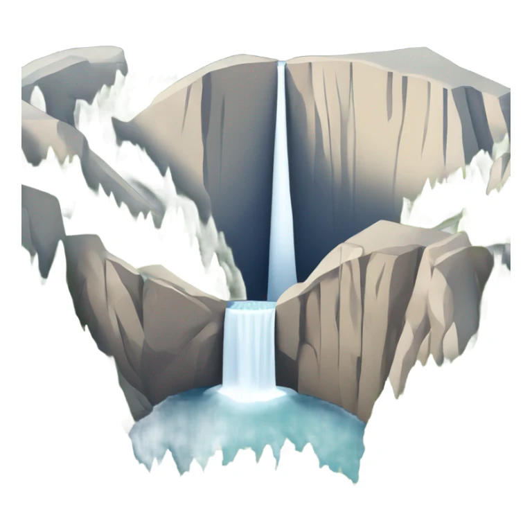 Yosemite National Park, Yosemite Falls isometric  sticker