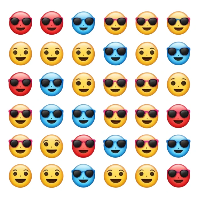 Emoji ios18 sticker pack original preppy emojis sticker