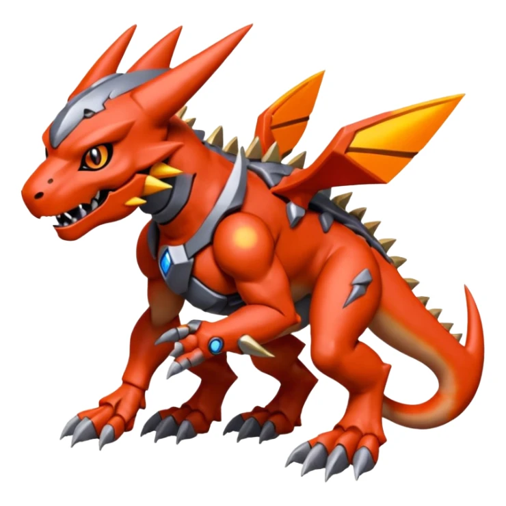 Guilmon-Greymon-Protogen-Pokémon-Digimon-Fakémon-fusion-hybrid-creature sticker