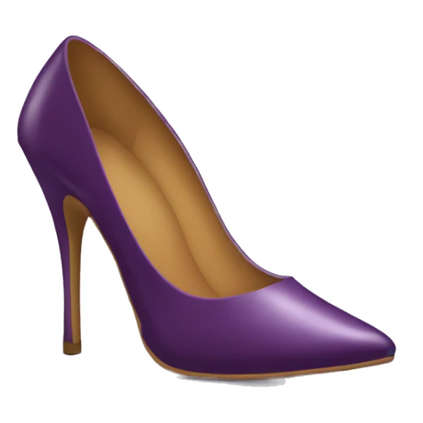 Realistic pair of plum purple stilettos  sticker