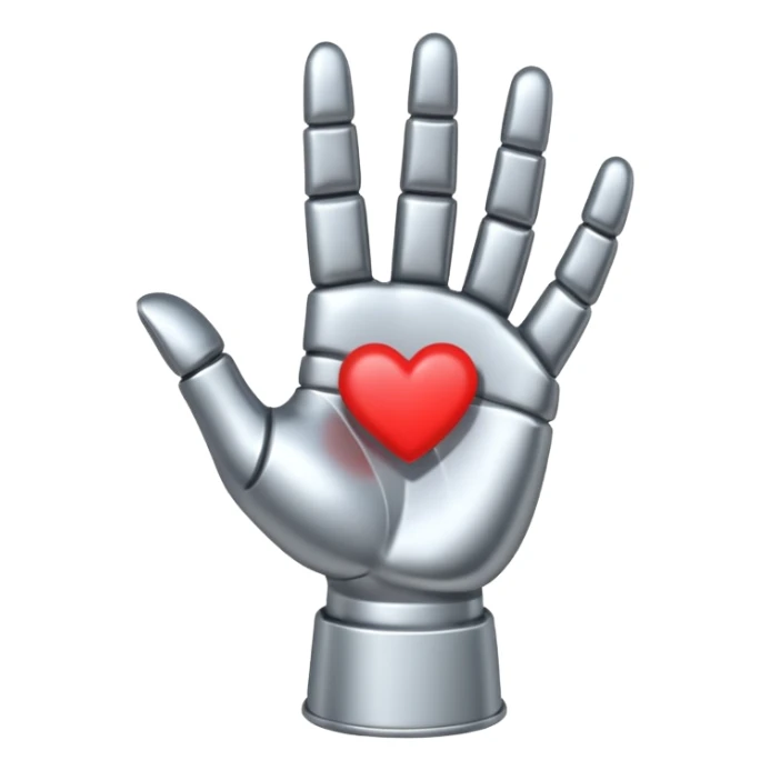 metal hand in I love you sticker