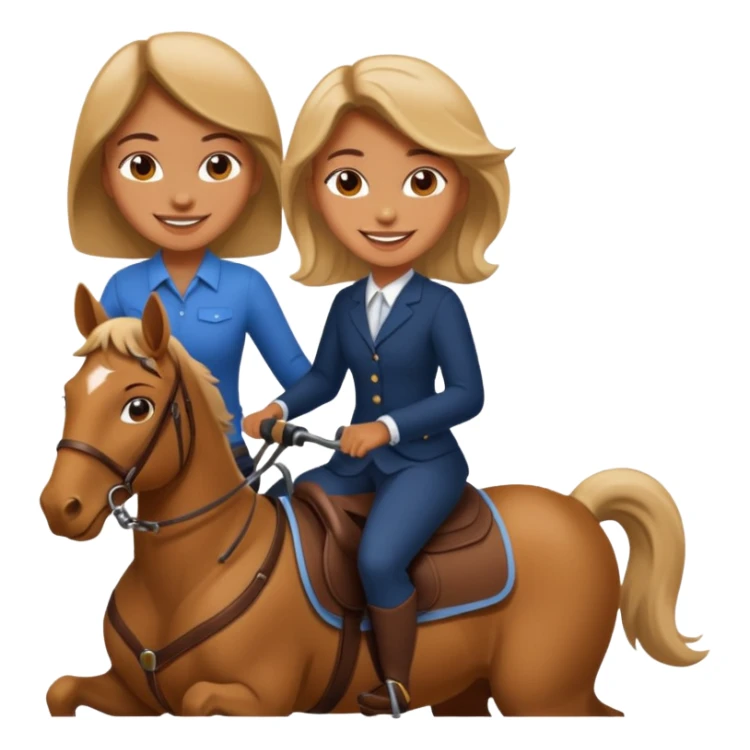 Girl riding a man sticker