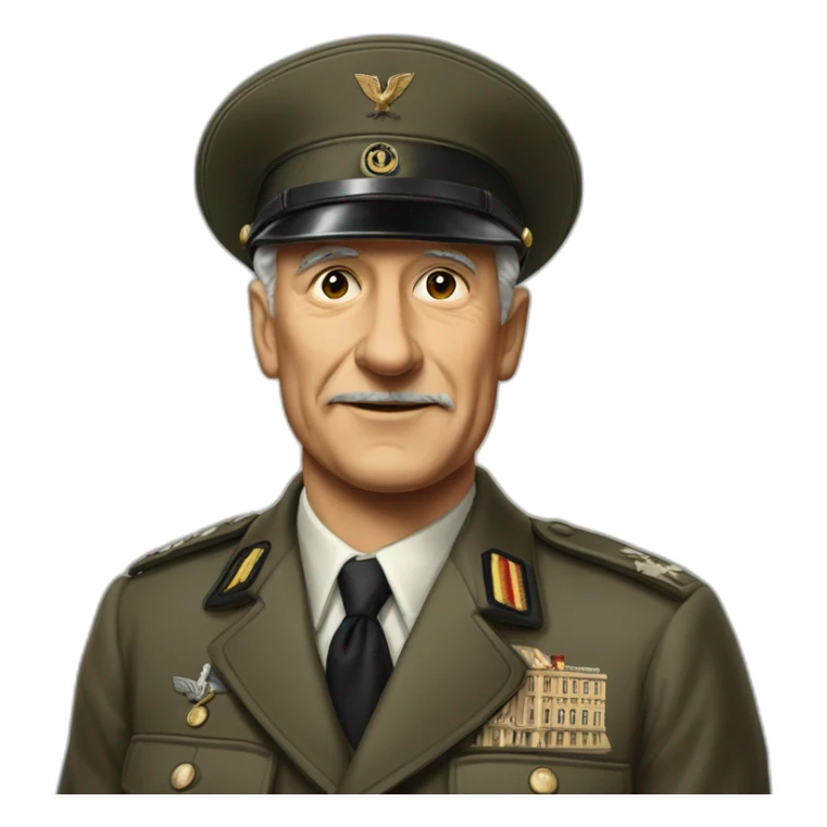 President of allemand on 1945 sticker