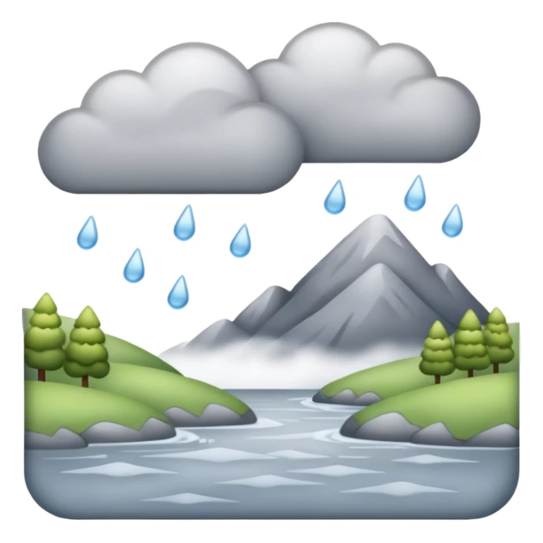 sleeting weather landskape sticker