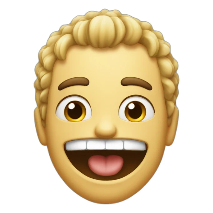 Crazy man feeling happy, in love and sick sticker