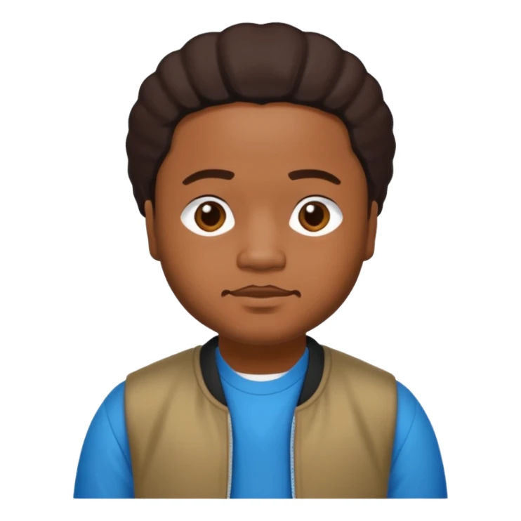 J-Boog of B2K with medium dark skin,dark brown hair sticker