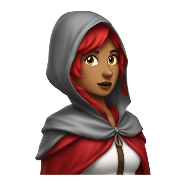 red riding hood red hood sticker