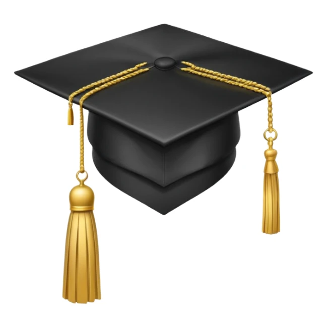 Graduation cap tossed in air sticker