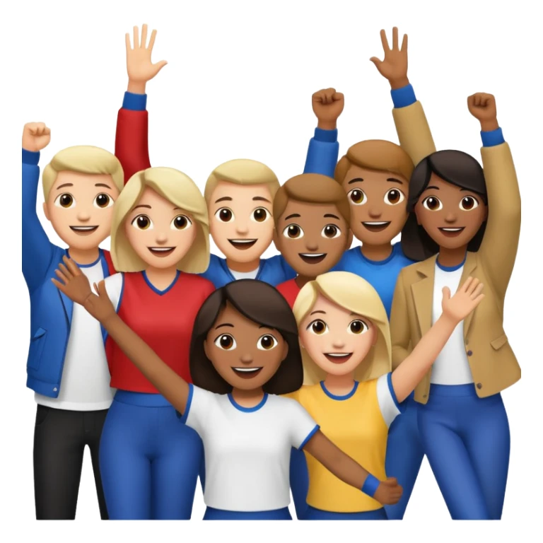 Crowd of people at a concert sticker