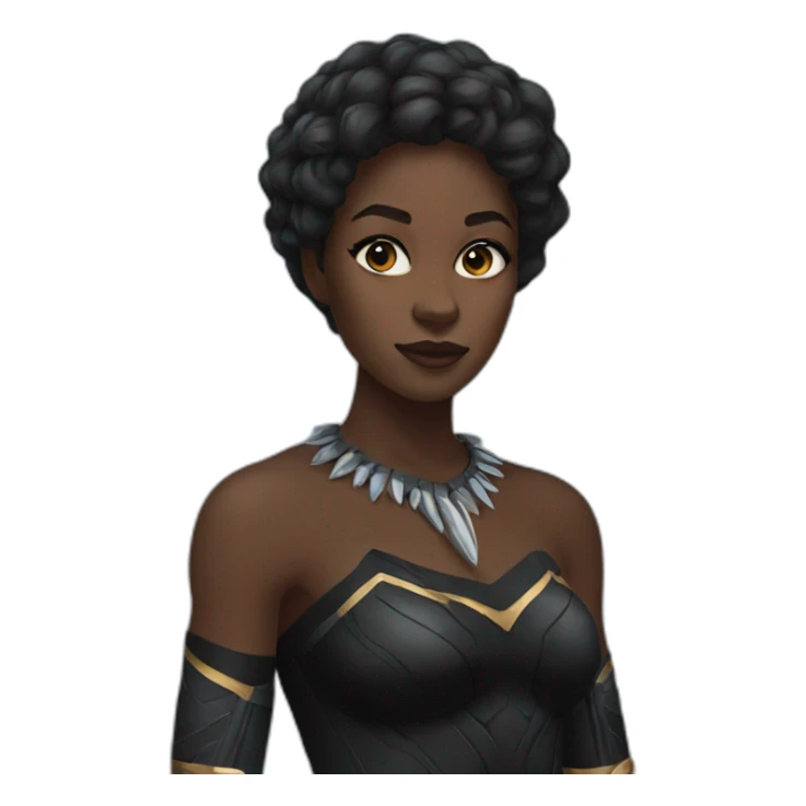 Black panther woman sticker