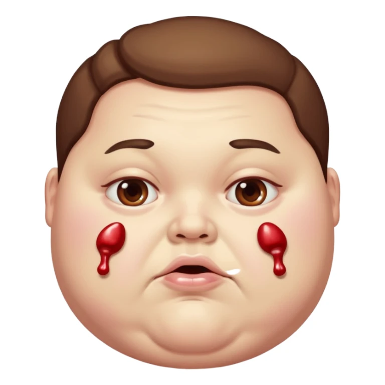 Fat slob dying from Diabetes. Candy swelling from every orifice. sticker