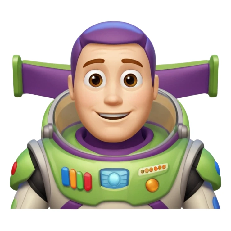 Buzz Lightyear saying  "I Love You until Infinity and beyond!!" sticker