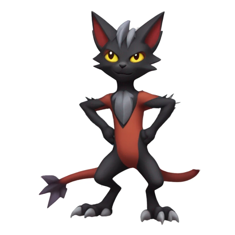 Edgy Noivern-Litten-Zorua full body sticker