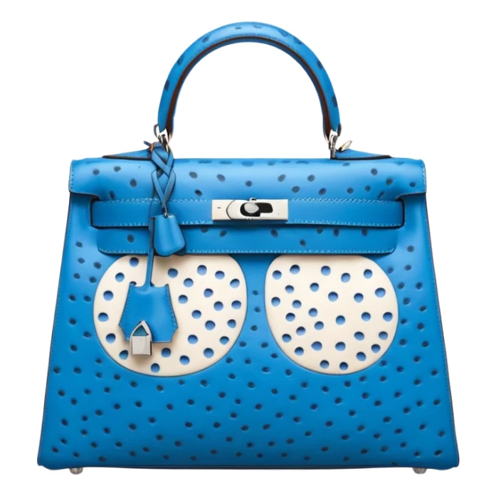 hermes kelly sellier ostrich palladium hardware white sticker