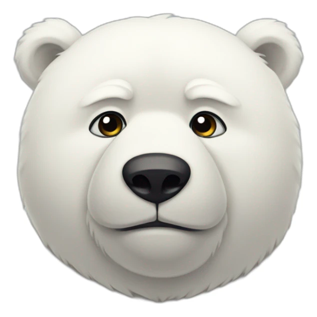 Oso polar triste sticker