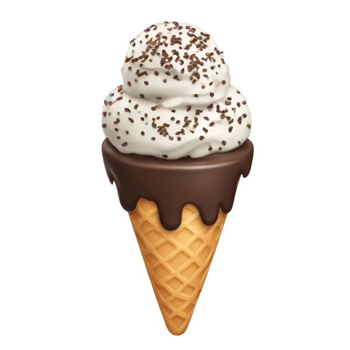 Ice cream with chocolate sprinkles  sticker