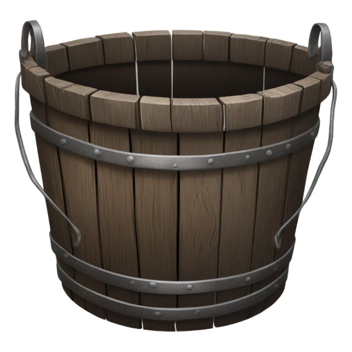 wooden bucket sticker