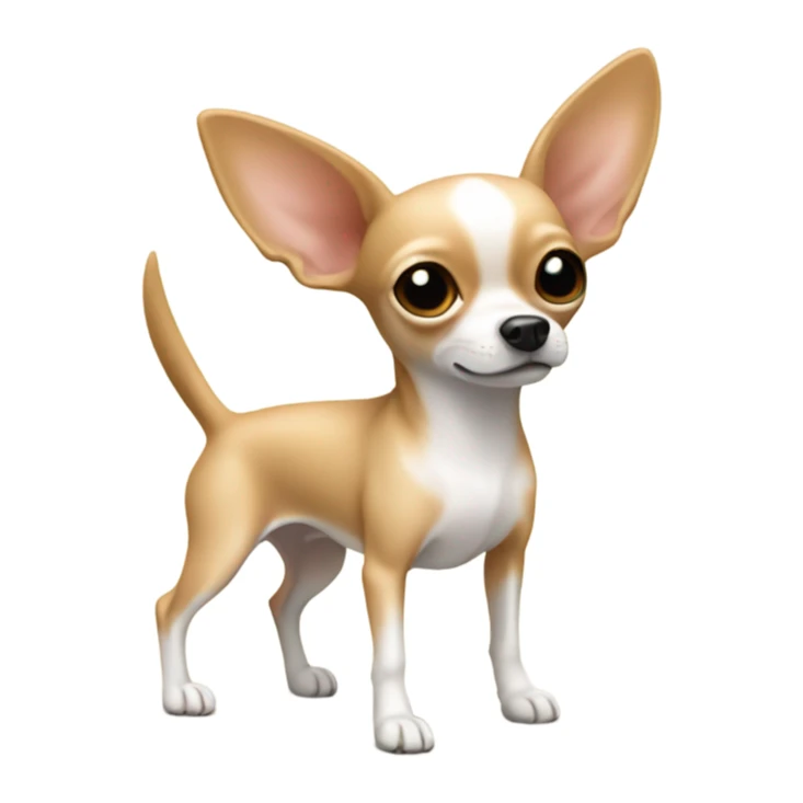 Tan Chihuahua with white and long legs sticker
