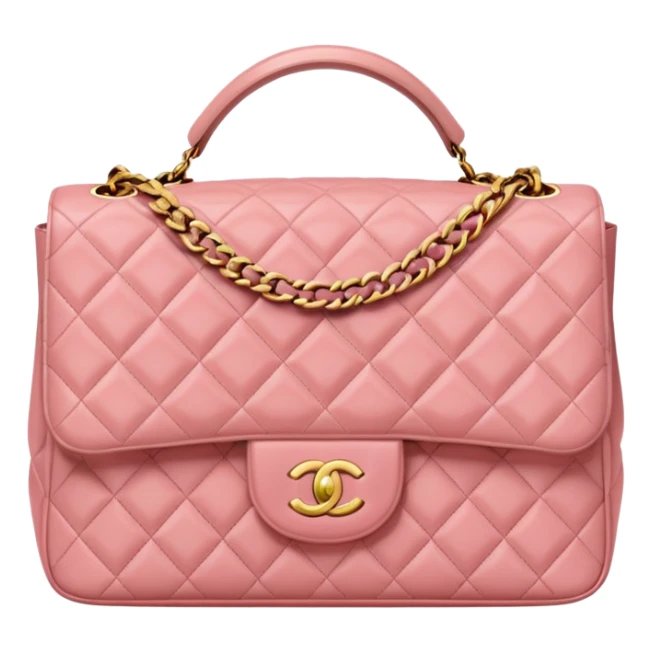 A light pink Chanel bag sticker