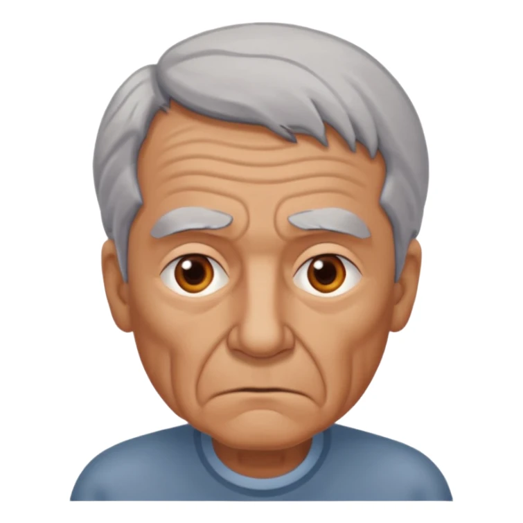 abuelo de pueblo serio y desconfiado sticker