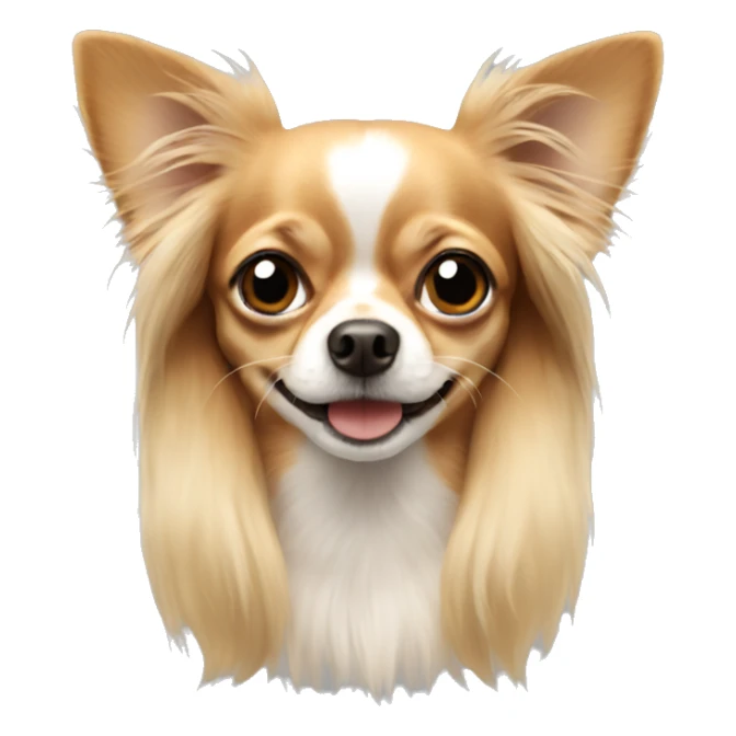 Chihuahua with long hair sticker
