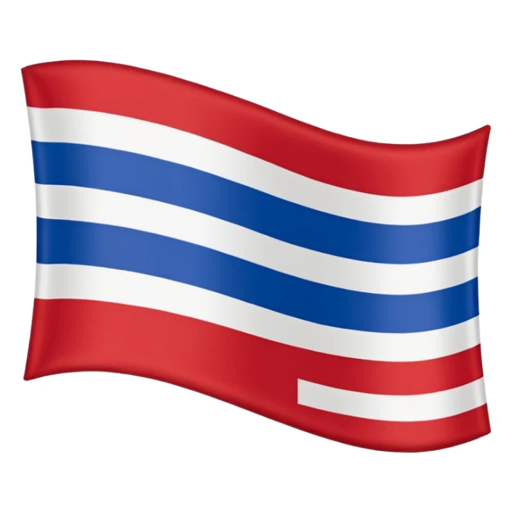 FR yugoslavia flag blue white red without star, only three stripes sticker