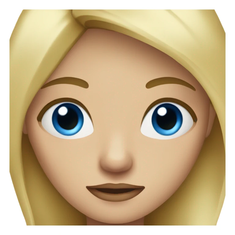 blonde woman blue eyes. crying  sticker