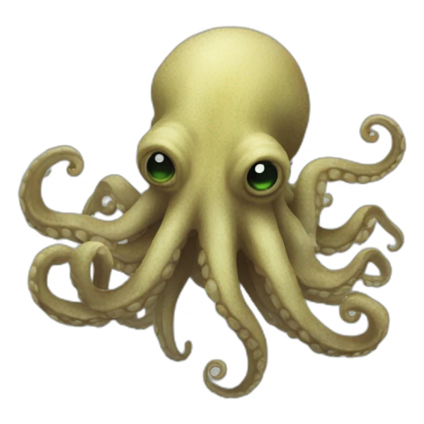 un kraken qui à peur sticker