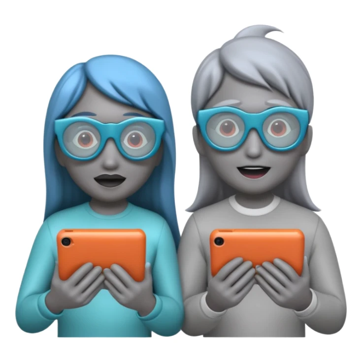 4 dolphins watching a horror film sticker