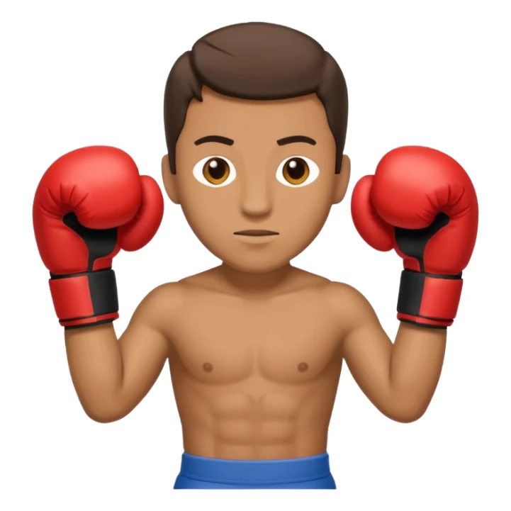 Can you make a cardboard box man with boxing gloves sticker