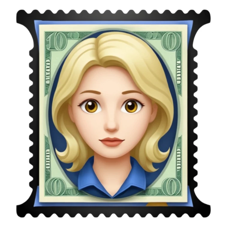 Woman On A Banknote sticker