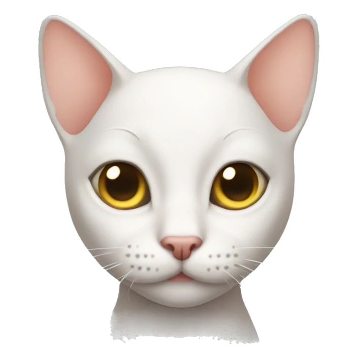 Bald kitty sticker