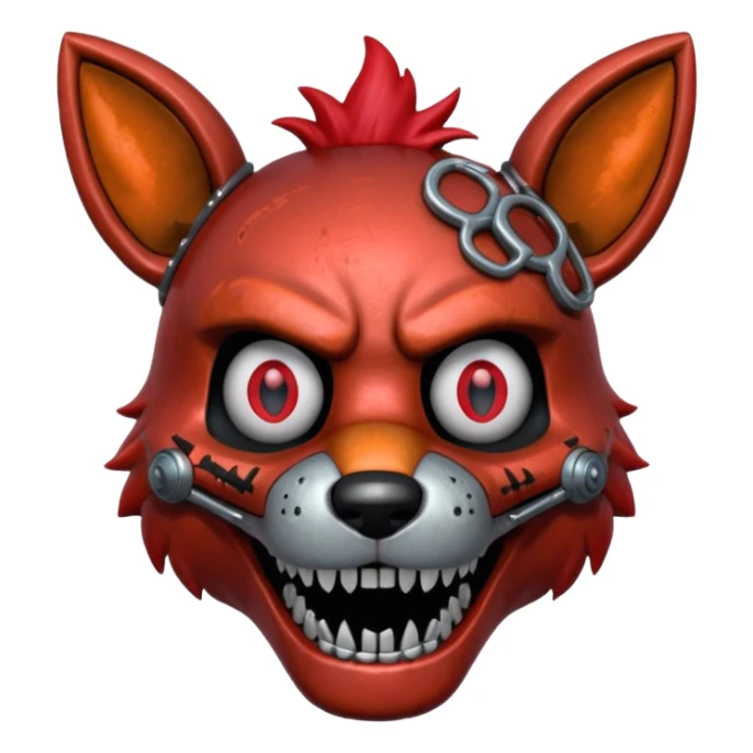 The head of Foxy of five nights at Freddy sticker