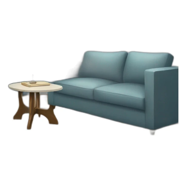 apartment living room with floor lamp on sticker