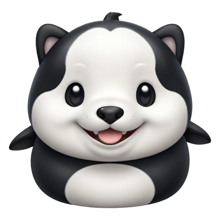 tubby orca dog sticker